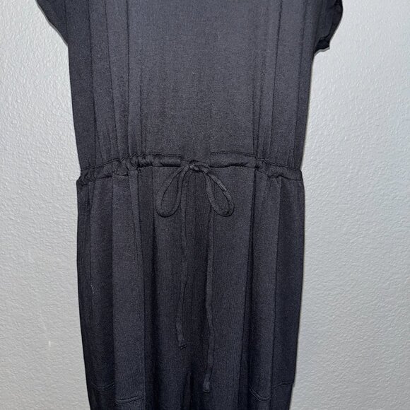 SOMA FRENCH TERRY WIDE LEG JUMPSUIT - NEW WITH TAGS - BLACK - XL / EXTRA LARGE - Picture 3 of 14